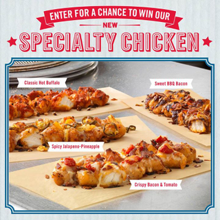 Illustration for article titled Domino's is making pizza with breaded chicken as the crust
